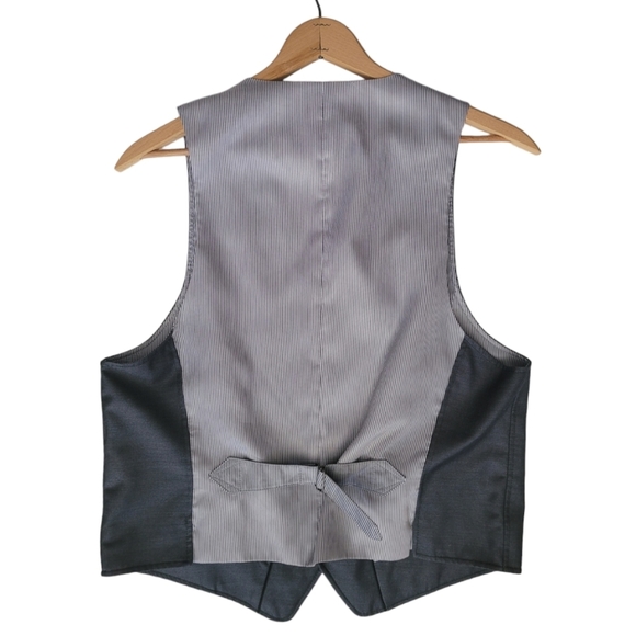 John Varvatos Serge Vest Waistcoat Gray - Picture 4 of 14